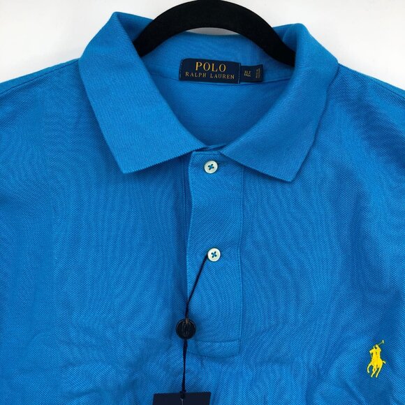 Polo by Ralph Lauren Blue Short Sleeve Polo Shirt | Size XL - Picture 6 of 6